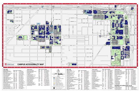 Accessibility Campus Map (17" X 11")